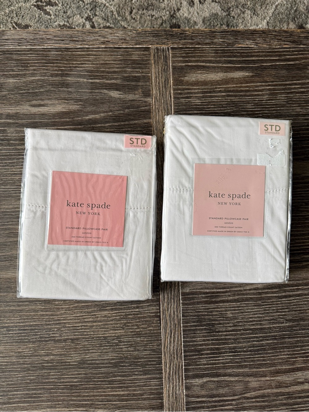NWT Kate Spade 4 Standard Pillowcases